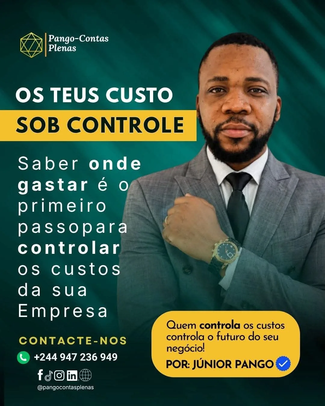 Os teus custos sob controlo